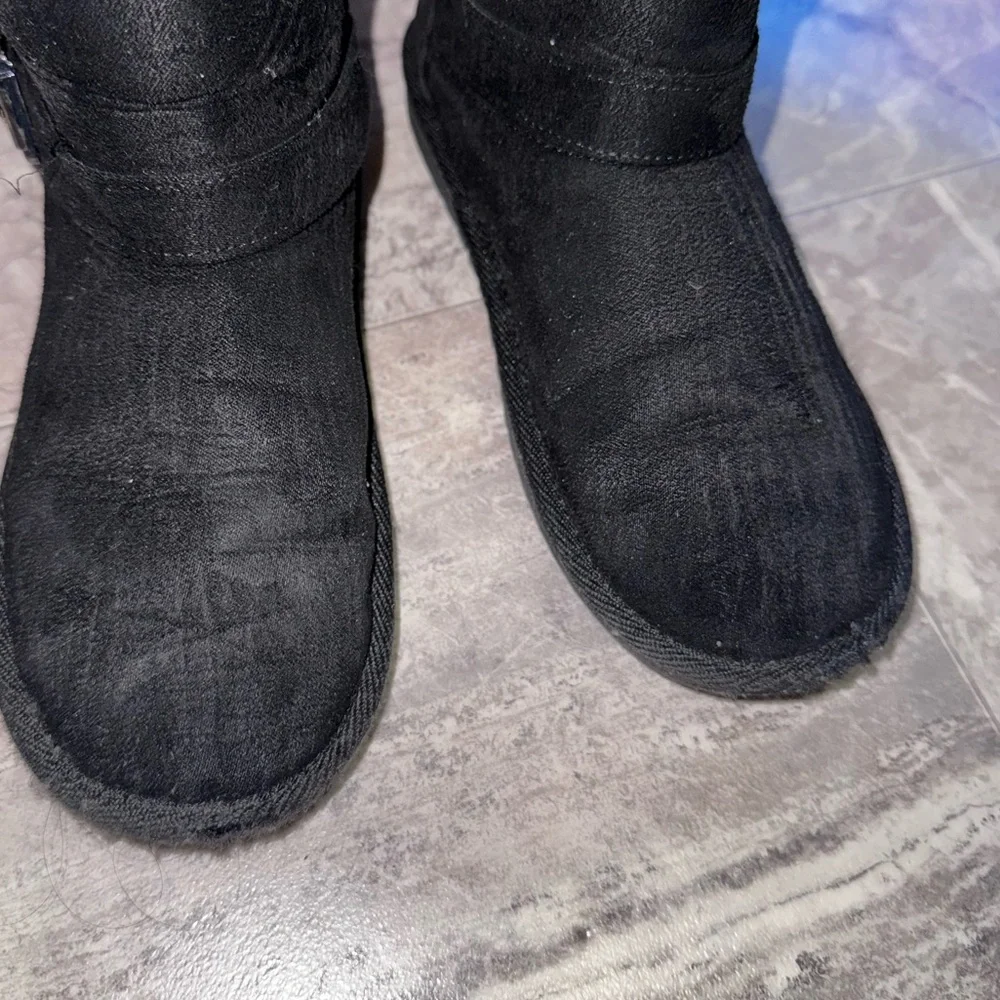The Children’s Place Girls Black Faux Fur Winter Boots Size 2